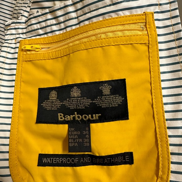 Barbour Rain Coat with Detachable Hood - Picture 7 of 10